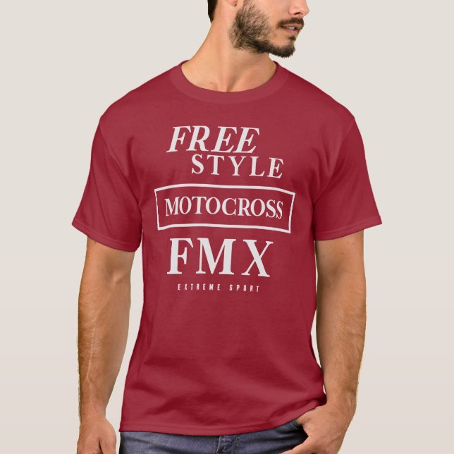 T-shirt Sport extrême libre Motocross FMX (Devant)