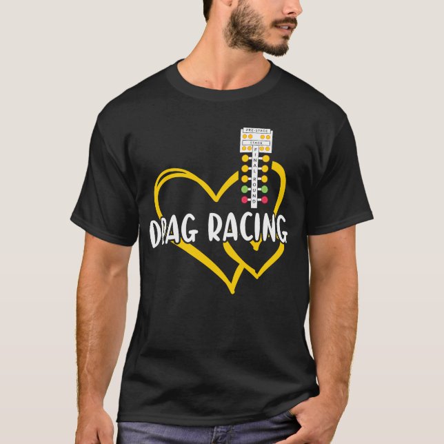 T-shirt Sport Heart Drag Racing (Devant)