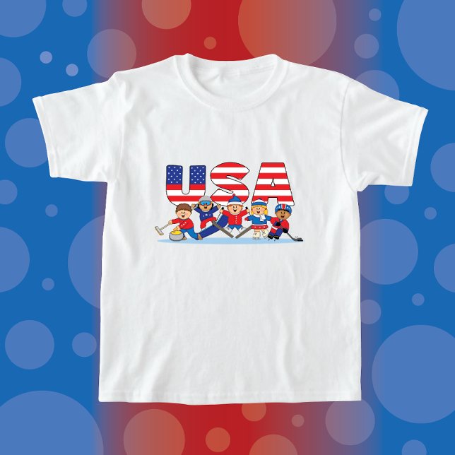 T-shirt sport hivernal JollyKins USA (Créateur téléchargé)