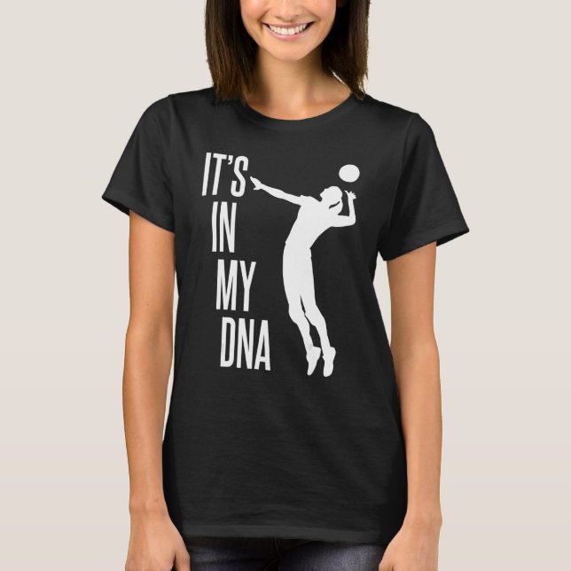 T-shirt Sport Love Training Player Women DNA Volleyball (Devant)