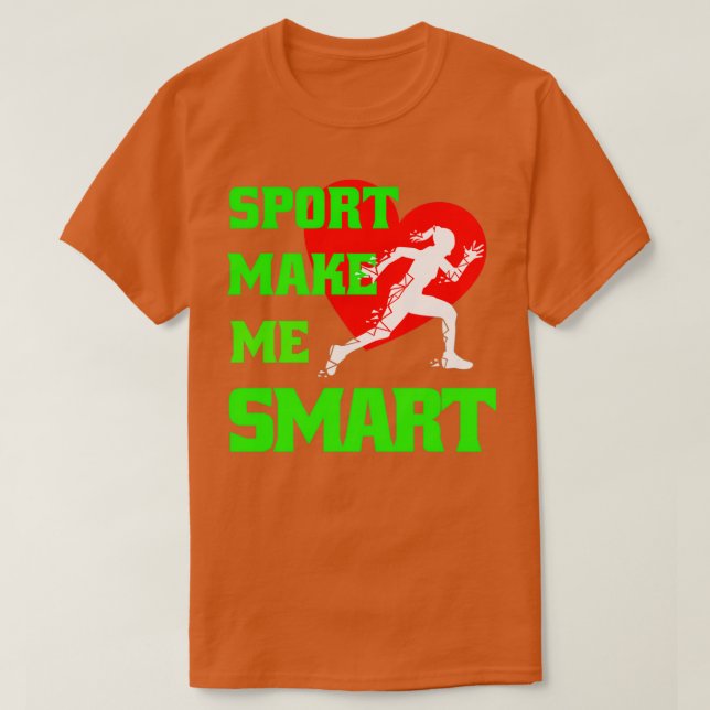 T-shirt Sport Me Rendre Smart Funny Coeur Magique Courir G (Design devant)