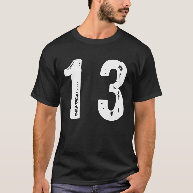 T-shirt Sport numéro 13 (Devant)