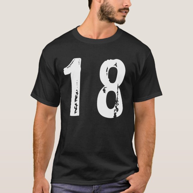 T-shirt Sport numéro 18 (Devant)