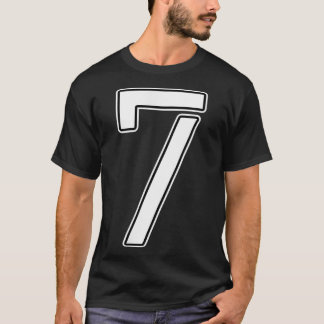 T-shirt Sport Numéro 7 Costume Anniversaire Varsity Sports