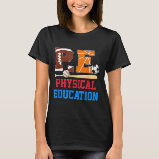 T-shirt Sport Pe Enseignant Retour À L'École Éducation Phy