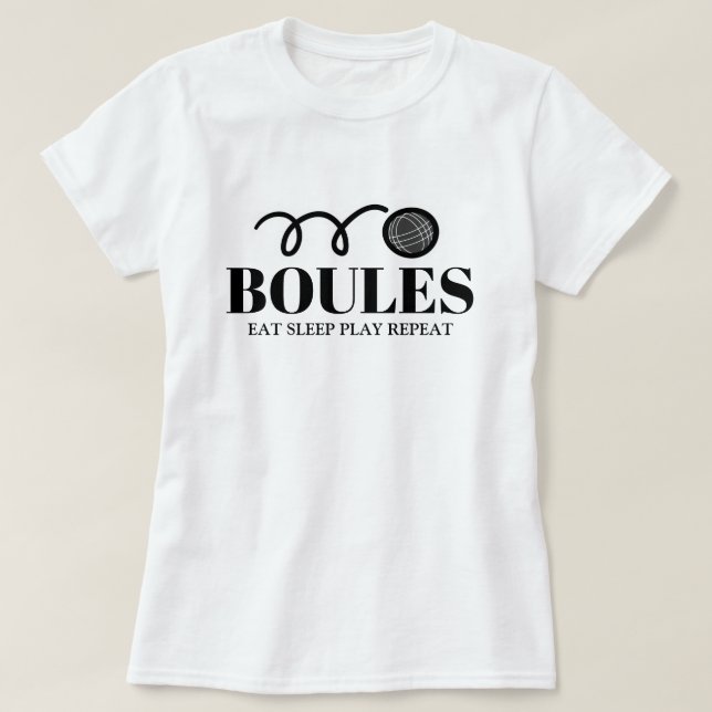 T-shirt sport Petanque boules pour femmes (Design devant)