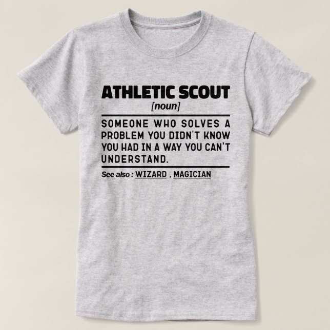 T-shirt Sport Scout Noun Définition Sport Lover Amusant (Design devant)
