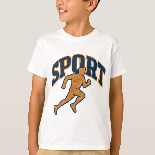 T-shirt Sport Style Graphic Tee (Devant)