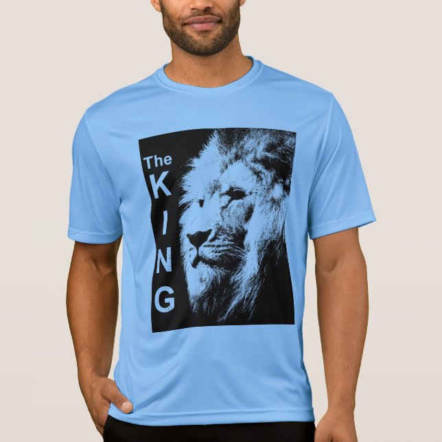 T-shirt Sport-Tek concurrent Lion Carolina Blue King Mens (Devant)