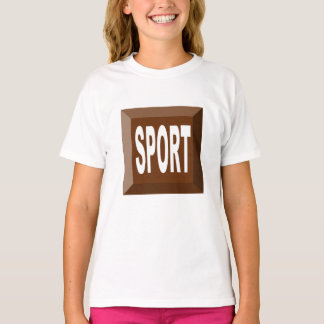 T-SHIRT SPORT TEK SPORT CHOCOLAT