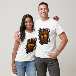 T-shirt sport travail dur gagner gros