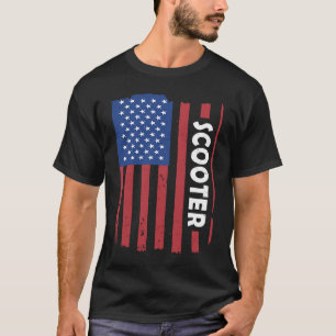 T-shirt Sport Us Flag Scooter 3