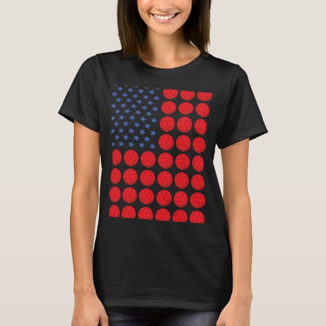 T-shirt Sport Us - Handball de drapeau 6 (Devant)