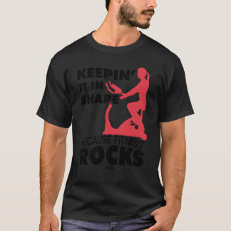 T-shirt Sport wifes mother slimming gym friends vintage