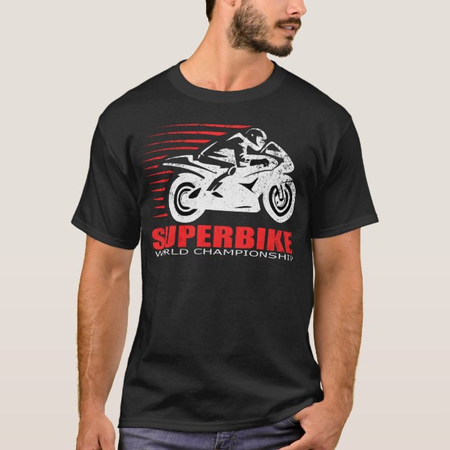 T-shirt Sportbike Racing Motorcycle funny (Devant)