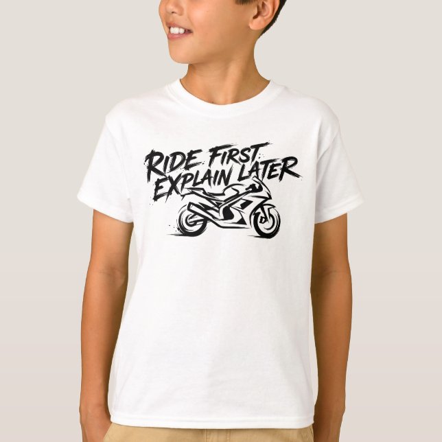 T-shirt Sportbike Rider Action Mentality (Devant)