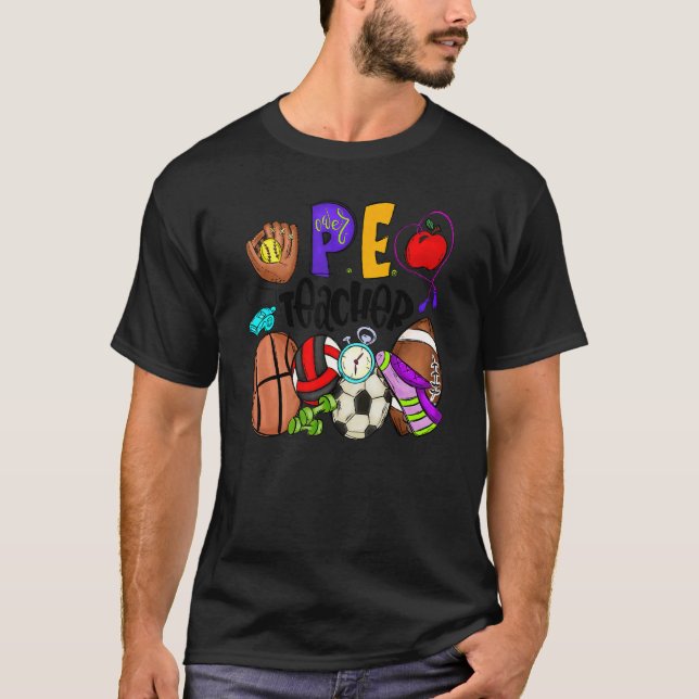 T-shirt Sporting Pe Enseignant Fort École P E Enseignant R (Devant)