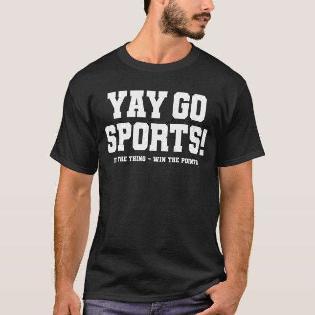 T-shirt Sports amusants - Yay Go Sports (Devant)