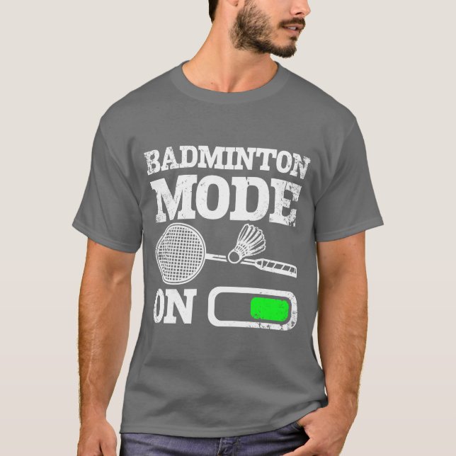 T-shirt Sports Badminton mode on boy girl (Devant)
