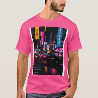 T-shirt Sports Dark Neon en japonais Neon City 22