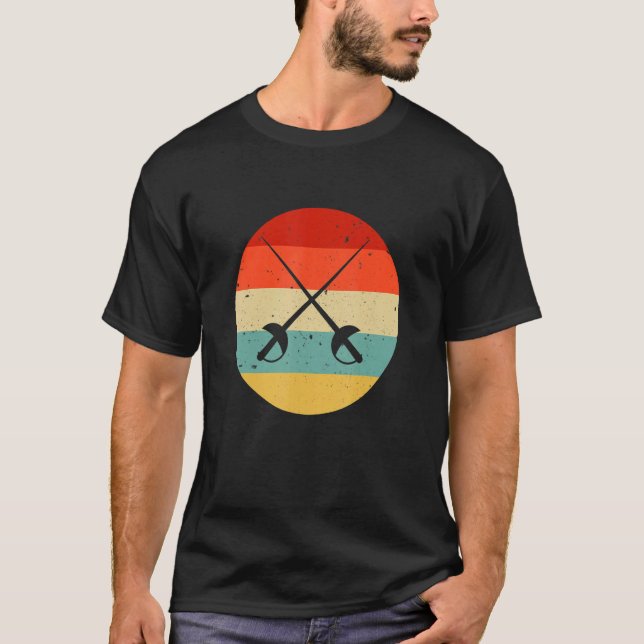 T-shirt Sports de clôture rétro (Devant)