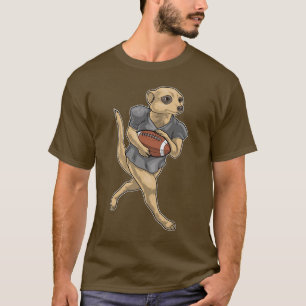 T-shirt Sports de football américain de Meerkat