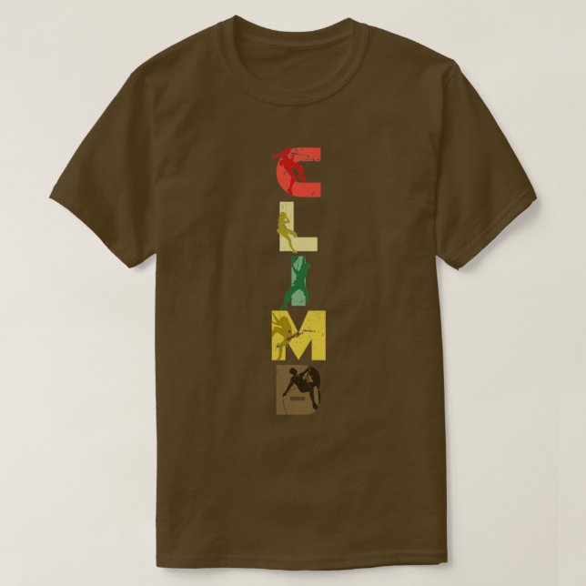 T-shirt Sports de plein air Climber Escalade cadeau (Design devant)