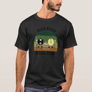 T-shirt Sports de queue Billard Équipe Nice Rack Balle 8 P