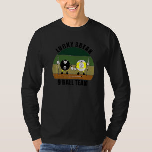 T-shirt Sports de queue Billard par équipe Lucky Break 9 B