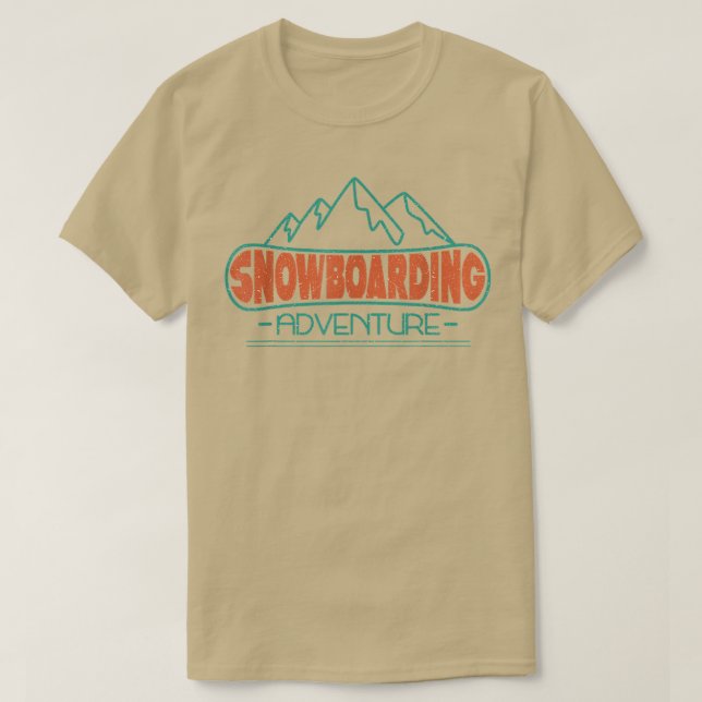T-shirt Sports d'hiver Snowboard (Design devant)