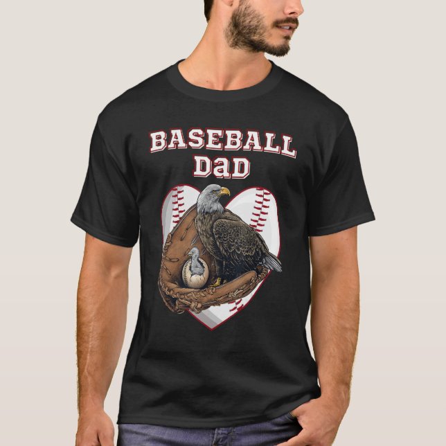 T-shirt Sports en Nature Bald Eagle Famille American Baseb (Devant)