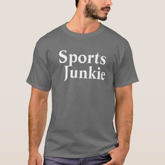 T-shirt Sports Junkie Mens Dk Grey (Devant)