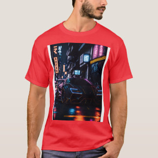 T-shirt Sports sombres en japonais Neon City 2