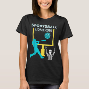 T-shirt Sportsball Coup de circuit Drôle de football Baseb