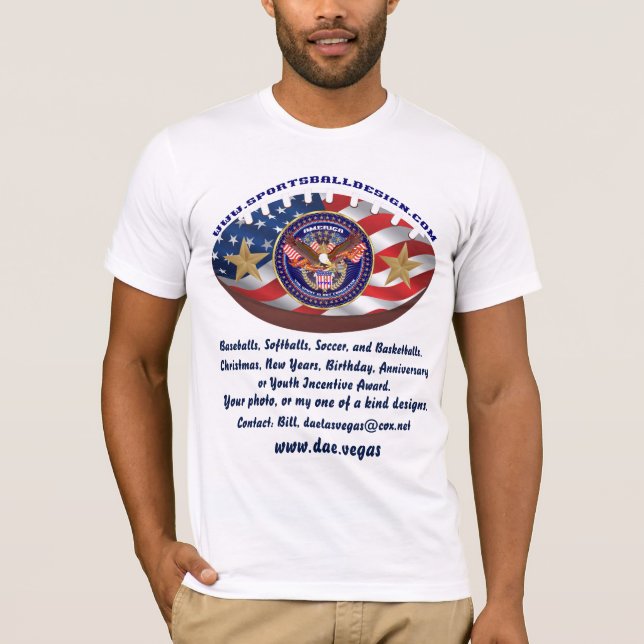 T-shirt sportsballgraphicsdesigner (Devant)