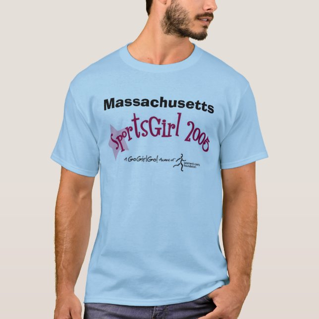 T-shirt sportsgirl, le Massachusetts (Devant)