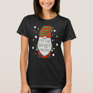 T-shirt Sporty Gnome Matching Family Group Funny Christa