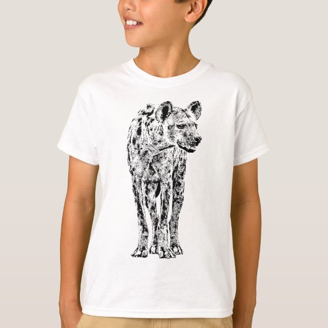 T-shirt Spotted Hyena Wildlife pour les fans de Hyena (Devant)