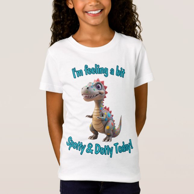 T-Shirt Spotty Dino Dot Day Fun Kids (Devant)