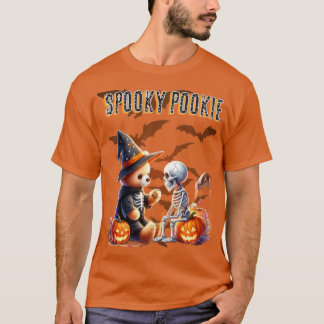 T-shirt Spouky Pookie Mignon Ours en Peluche Halloween & S