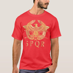 T-shirt SPQR Empire romain Standard Eagle Emblem Vintage G