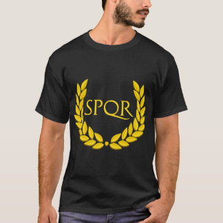 T-shirt SPQR Empire romain violet