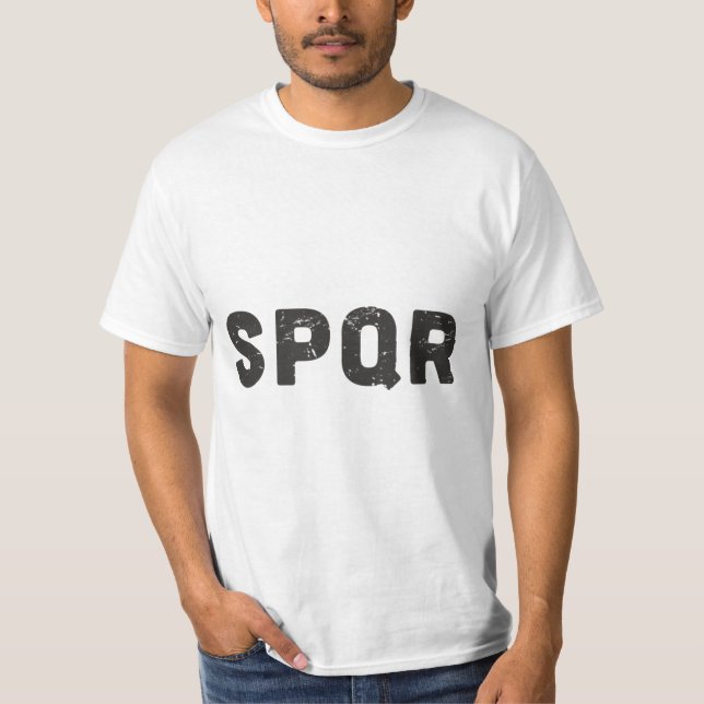 T-shirt SPQR - Histoire de la Rome antique (Devant)