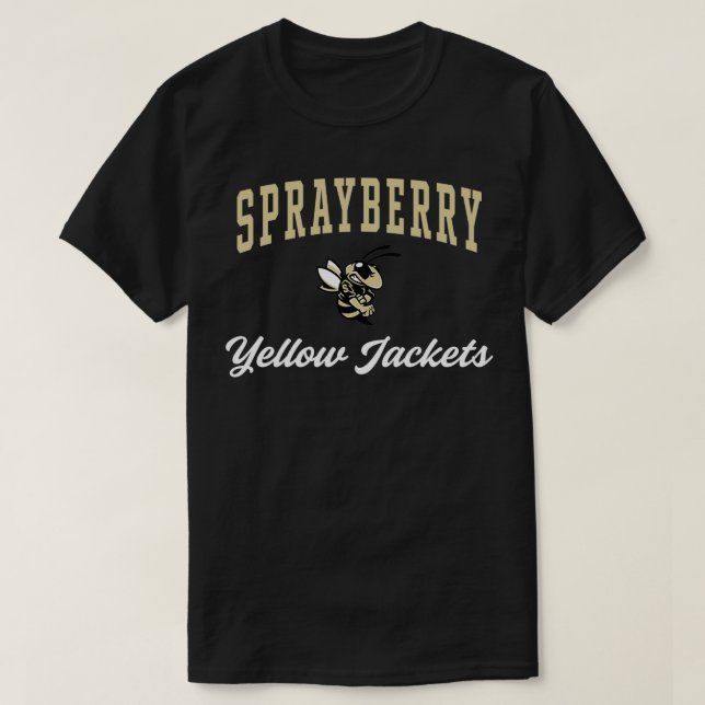 T-shirt Sprayberry High School Yellow Jackets  (Design devant)