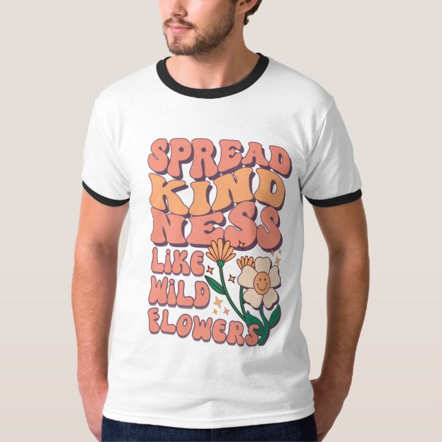 T-SHIRT SPREAD KIND NEES LIKE WILD FLOWER (Devant)
