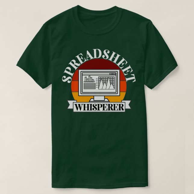 T-shirt Spreadsheet whisperer 1 (Design devant)