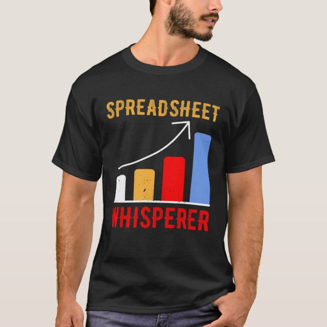 T-shirt Spreadsheet Whisperer Actuaries Data Science Stats (Devant)