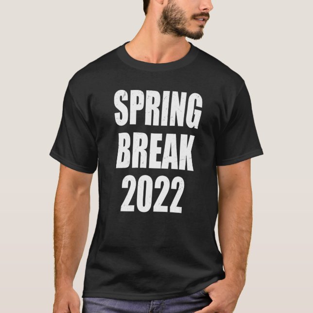 T-shirt Spring Break 2022 famille Tee Spring Break Sunset  (Devant)