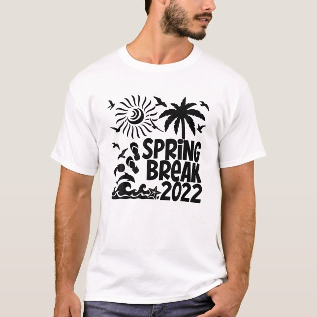 T-shirt Spring Break 2022 Family Tee Spring Break Sunset S (Devant)