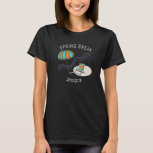 T-shirt Spring Break 2023 Chaise de plage Umbrella Artwork